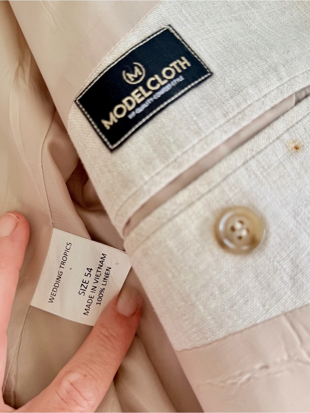 100% Lined Linen Suit - Picture 10 of 16